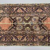 Distressed Turkish Narrow Runner 383x66 cm wool Vintage Tribal Rug