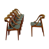 Set de 6 chaises danoises en teck Johannes Andersen Uldum des années 60