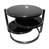 Table basse en verre table de salon leitmotiv swivel design