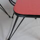Formica eiffel foot table and its chairs