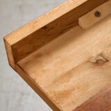 1950s Danish Teak Coffee Table with Drawers and Pull-Out Tray