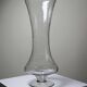 Very large vintage engraved blown glass vase from the 2000s in an antique style