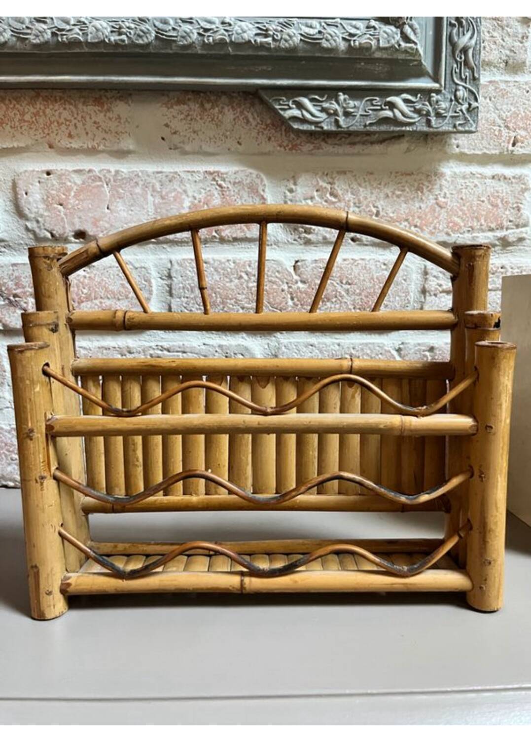 Bamboo letter holder