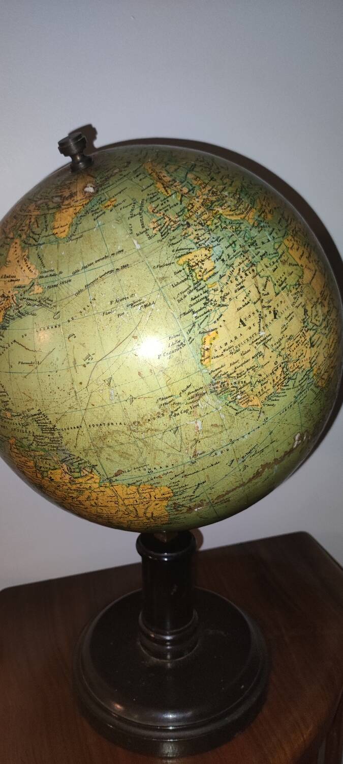 Plaster globe G Thomas late 19th