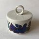 Pot with lid in porcelain "Acapulco".