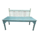 Indian table in blue lacquered teak