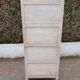 Old grey patinated showcase