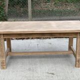 Renovated extendable farmhouse table in raw oak 255cm
