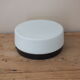 Ceiling lamp or wall lamp porthole Hoffmeister Leuchten bakelite and glass