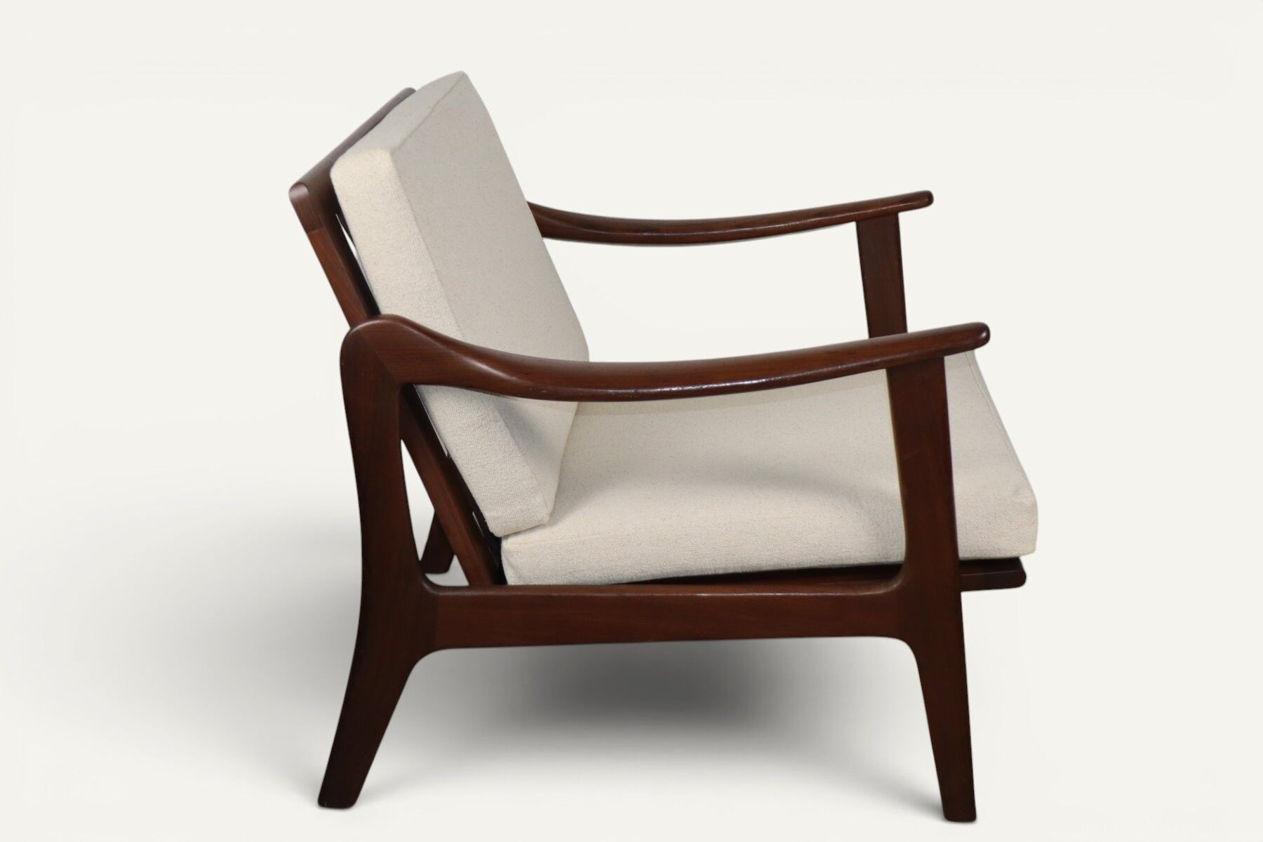 Scandinavian lounge chair in solid teak, 1960s
