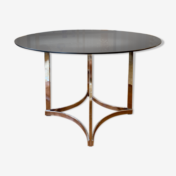 Glass round table 1970