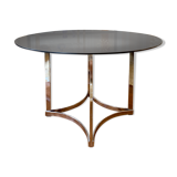 Round glass table 1970