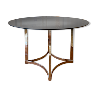 Glass round table 1970