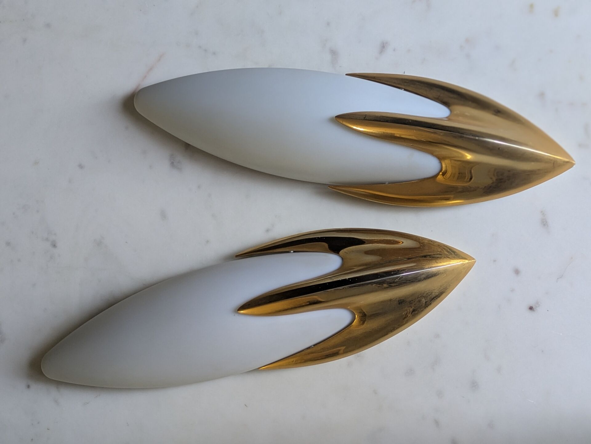 Paire d' appliques Space Age 70'