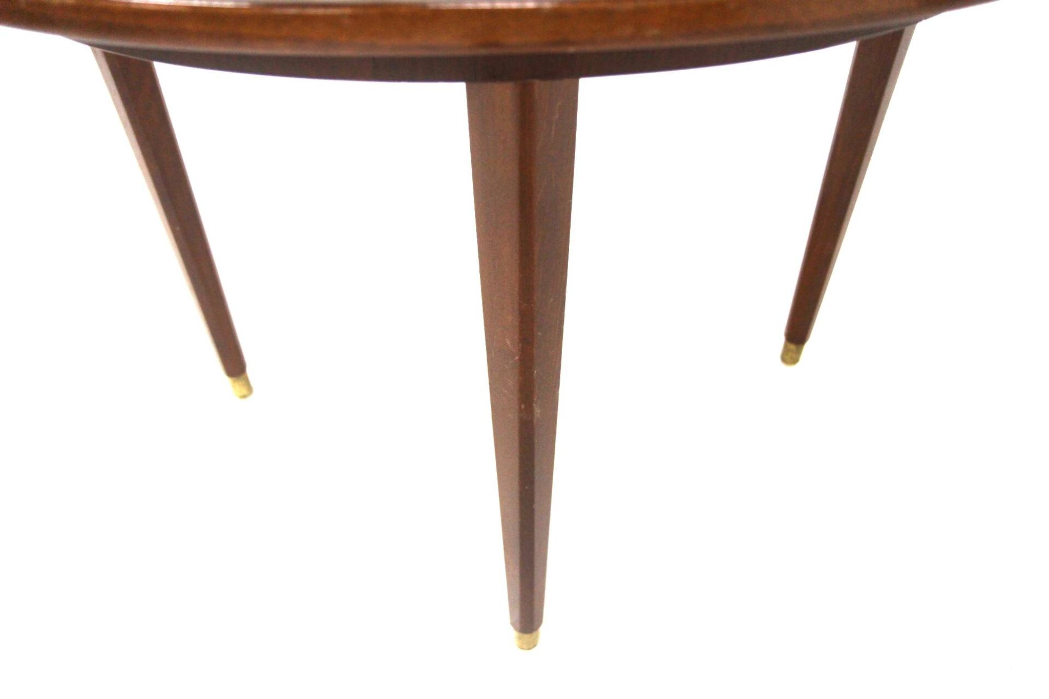 Table de salle à manger scandinave extensible en acajou, Suède 1960