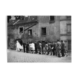 photographie d'un mariage en banlieue années 40