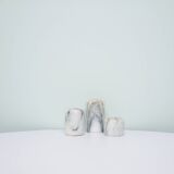 Vintage set of marble tea light holders