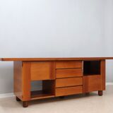 Vintage walnut sideboard Mobil Girgi 1970s