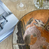 Cloisonné brass cup