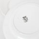 2 assiettes plates blanches Digoin & Sarreguemines n°6, 19ème siècle