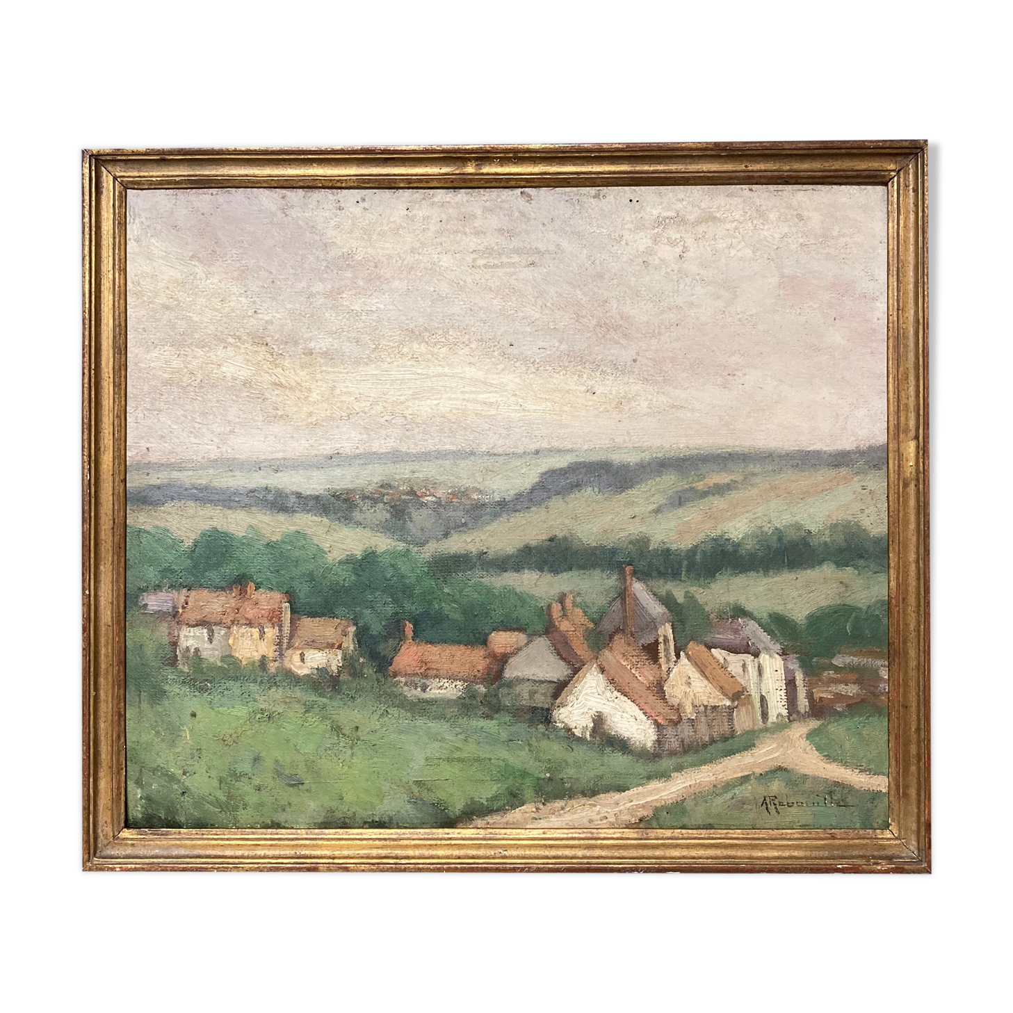 Signed landscape painting