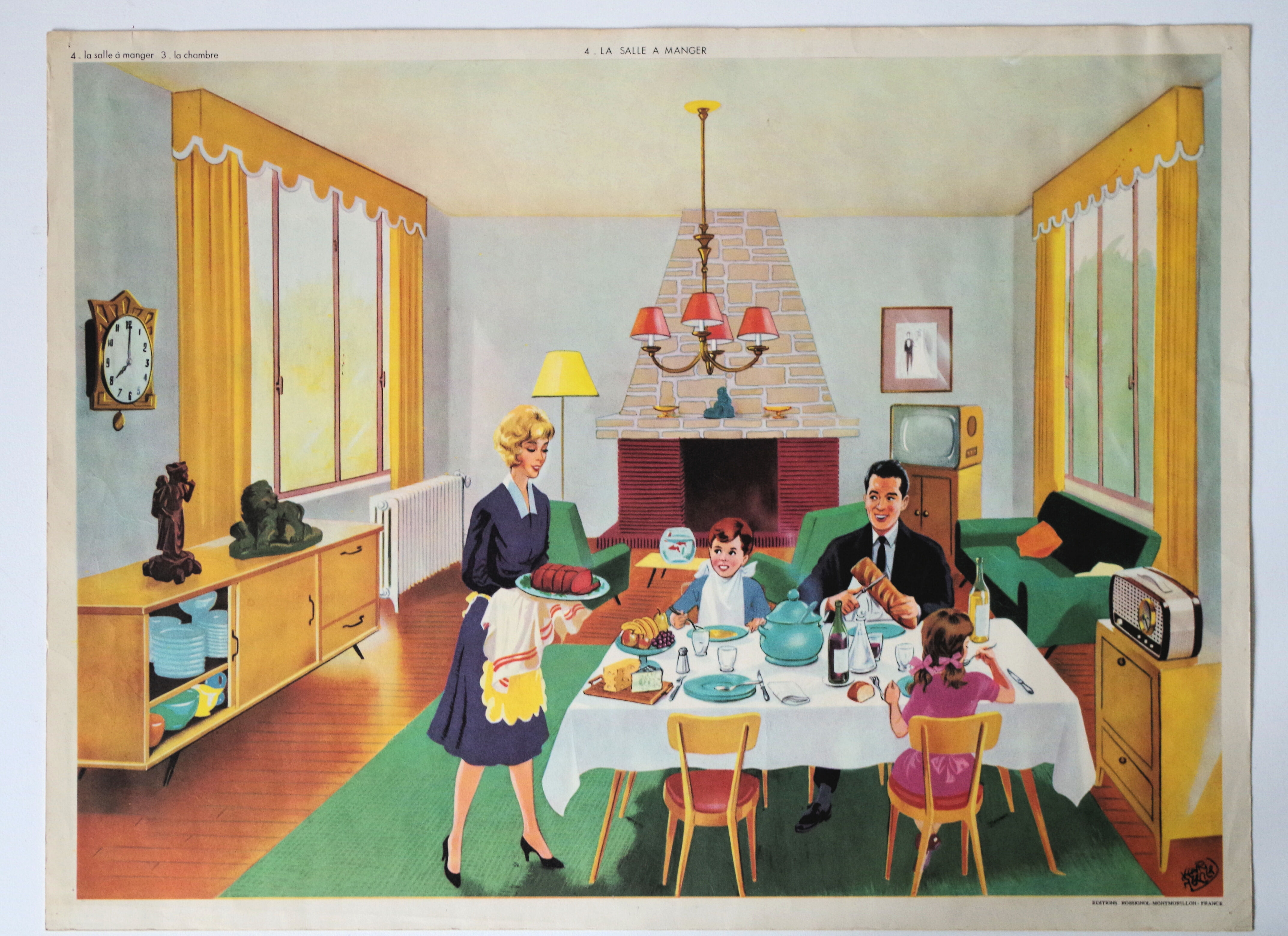 Rossignol poster the room / the dining room
