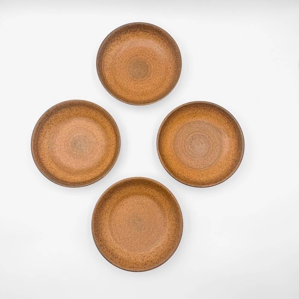 Glazed stoneware deep plates Longchamp