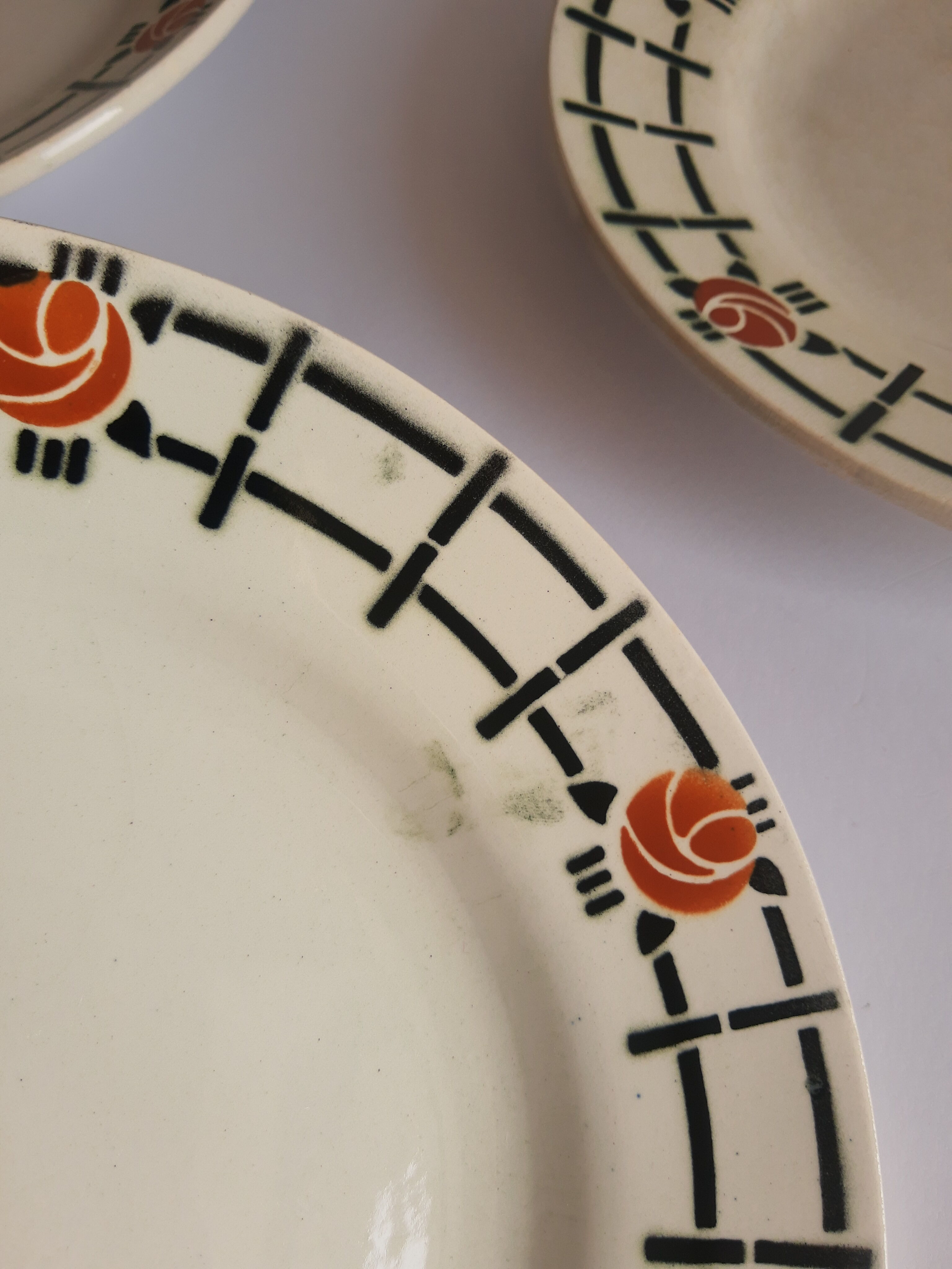 Set of 6 flat plates St amand vintage vintage