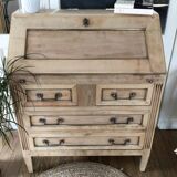 Pickled oak desk