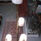 Golden floor lamp