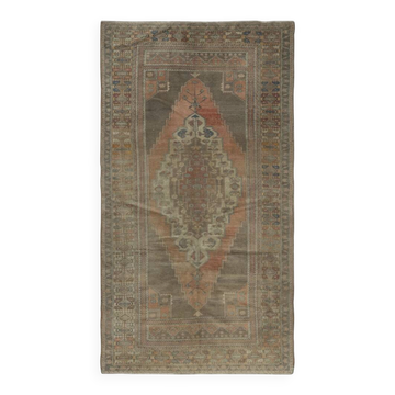 Vintage Handmade Turkish Village Rug, 100% Wool