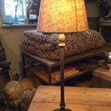 Metal lamp with lampshade