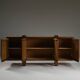 Dark stained brustalist oak sideboard, Belgium.