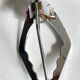 Long vintage chrome metal sugar tongs