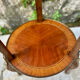 Small side table in precious wood marquetry in the Louis XV style.