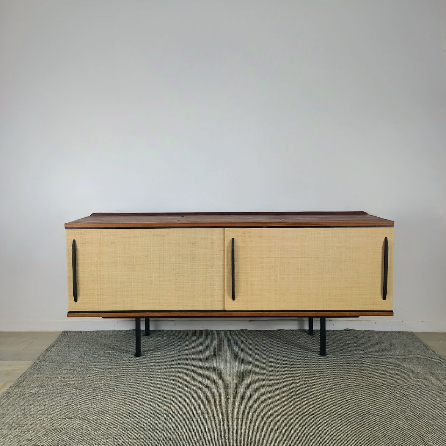 1960s Scandinavian vintage teak modernist sideboard