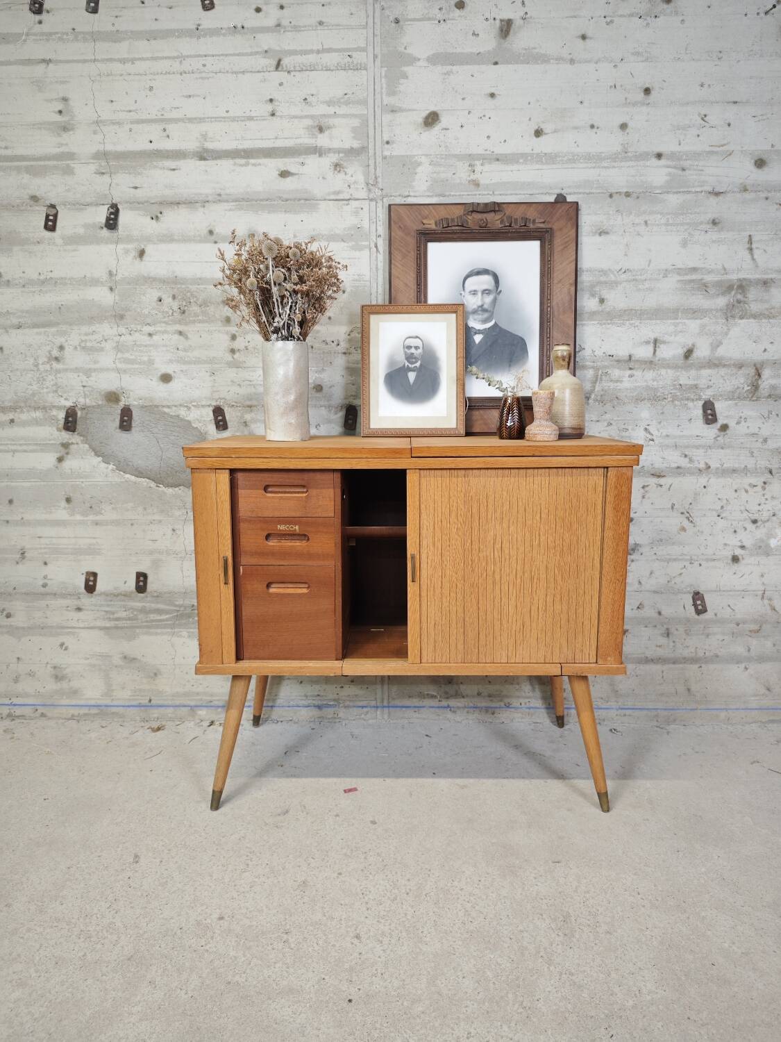 Old sewing machine cabinet