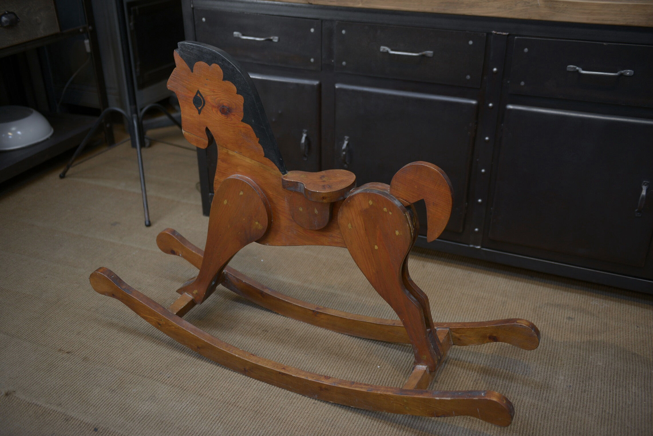 Former child rocking horse circa 1950