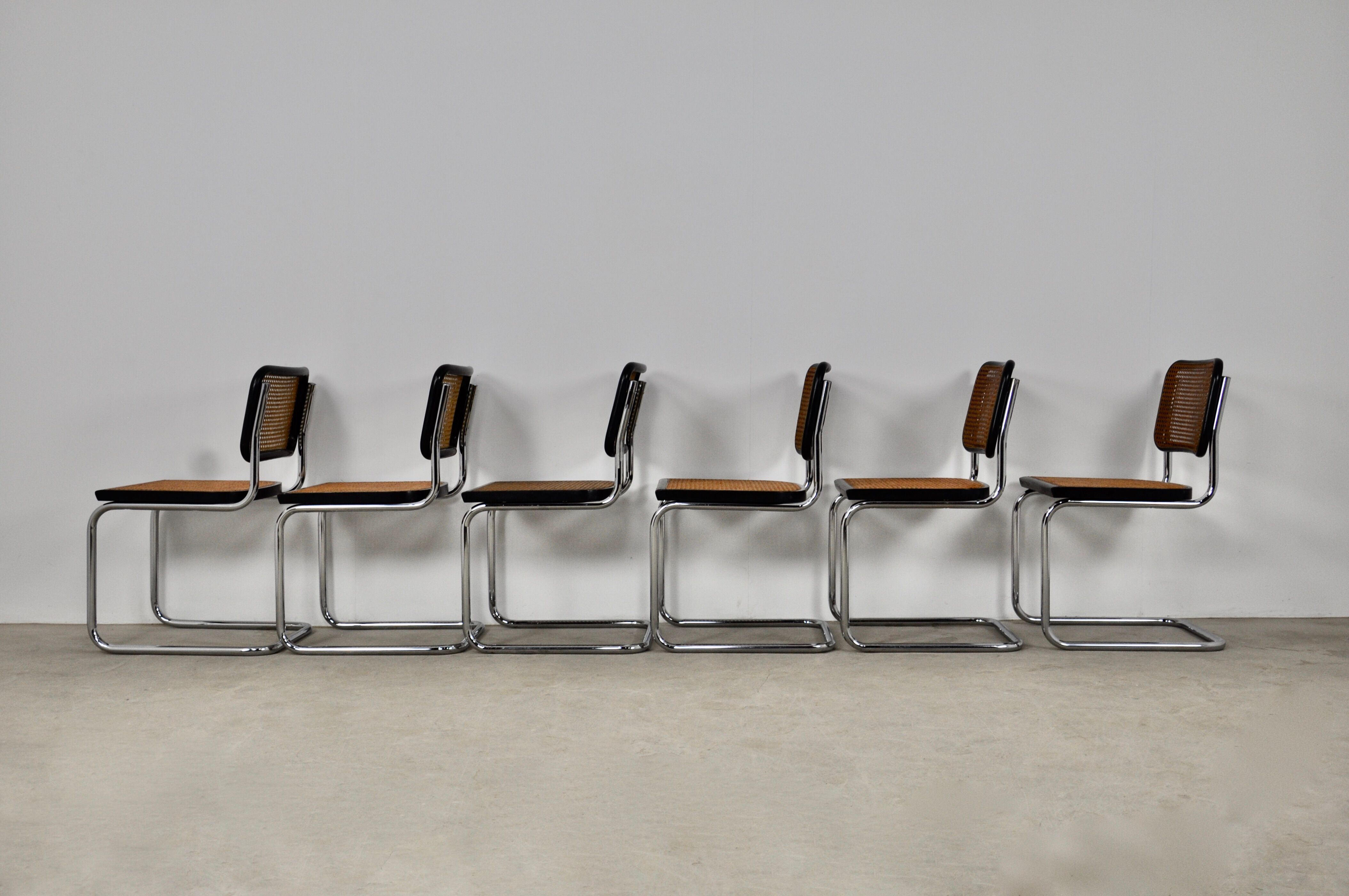 Set of 6 chairs B32 By Marcel Breuer