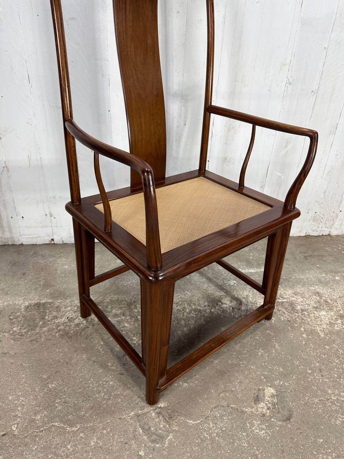 Sublime old teak armchair