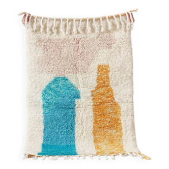 Tapis beni ouarine fait main traditionnel 250cmx150cm