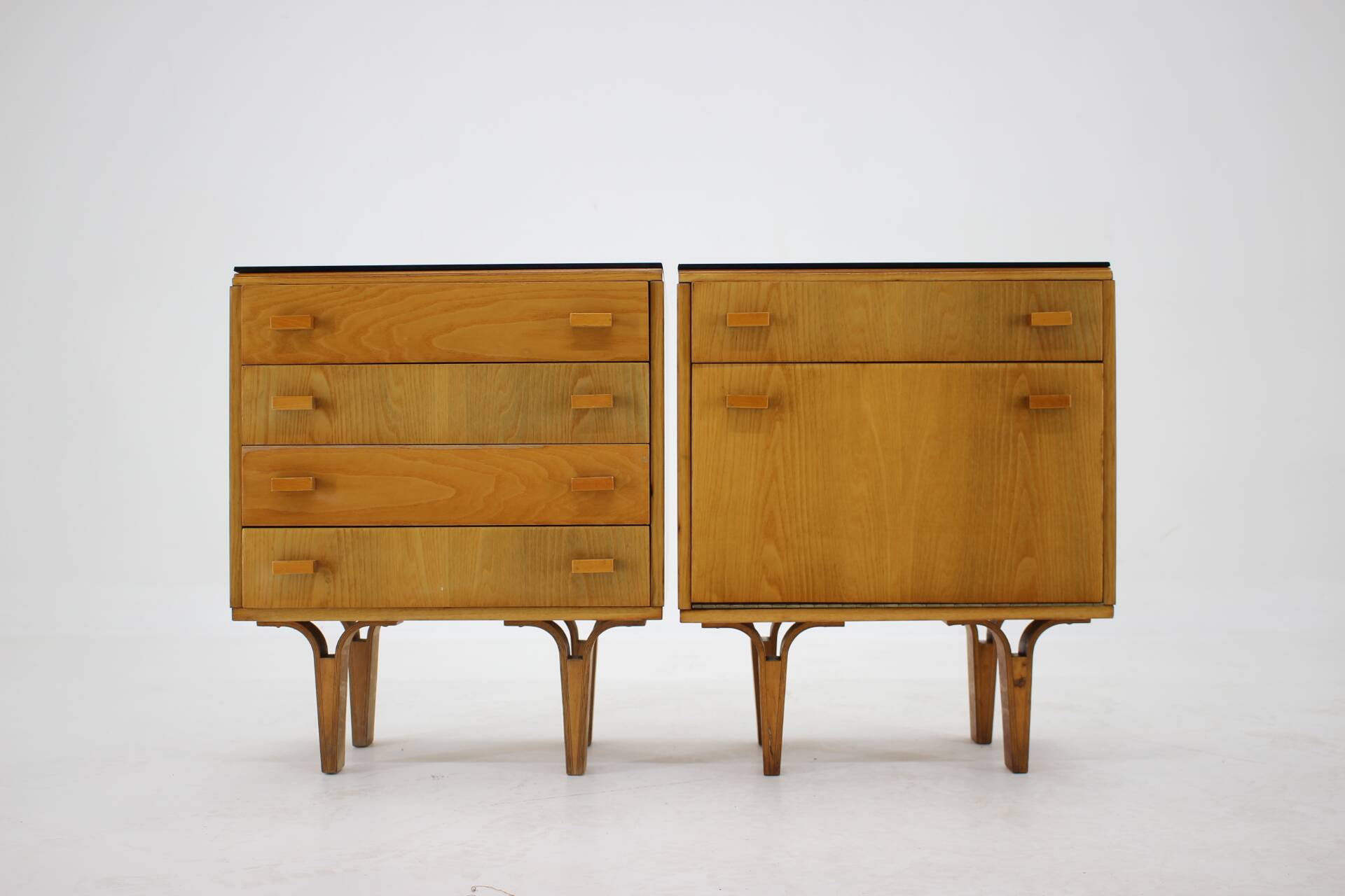 1960s Frantisek Mezulanik Pair of Chest of Drawers, Czechoslovakia