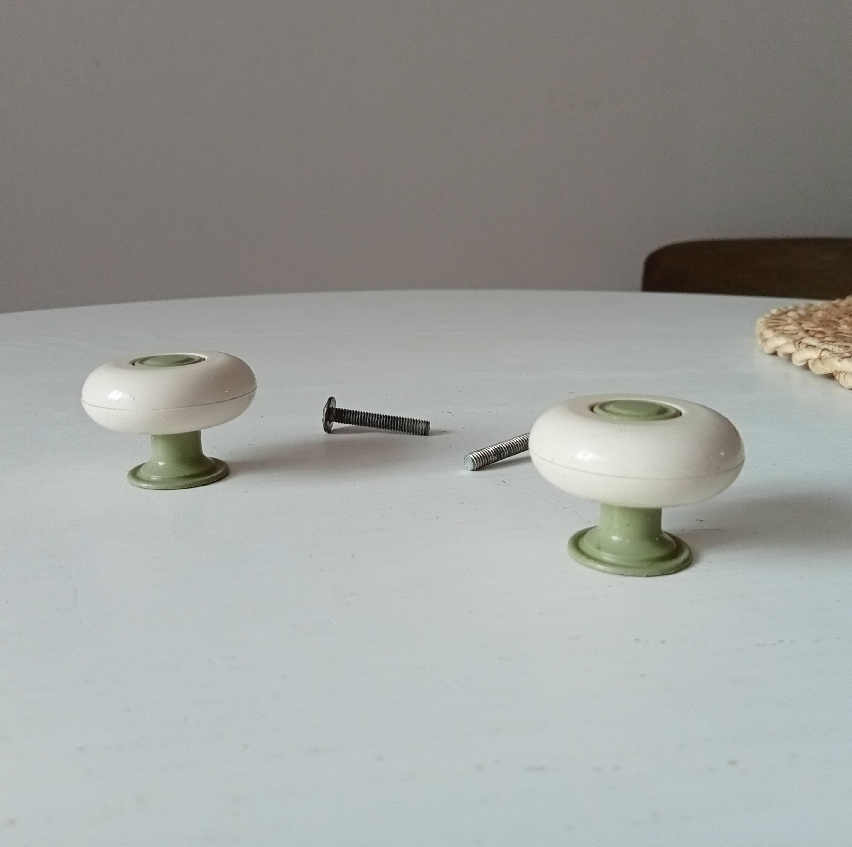 Pair of vintage furniture handles from the 70s/80s