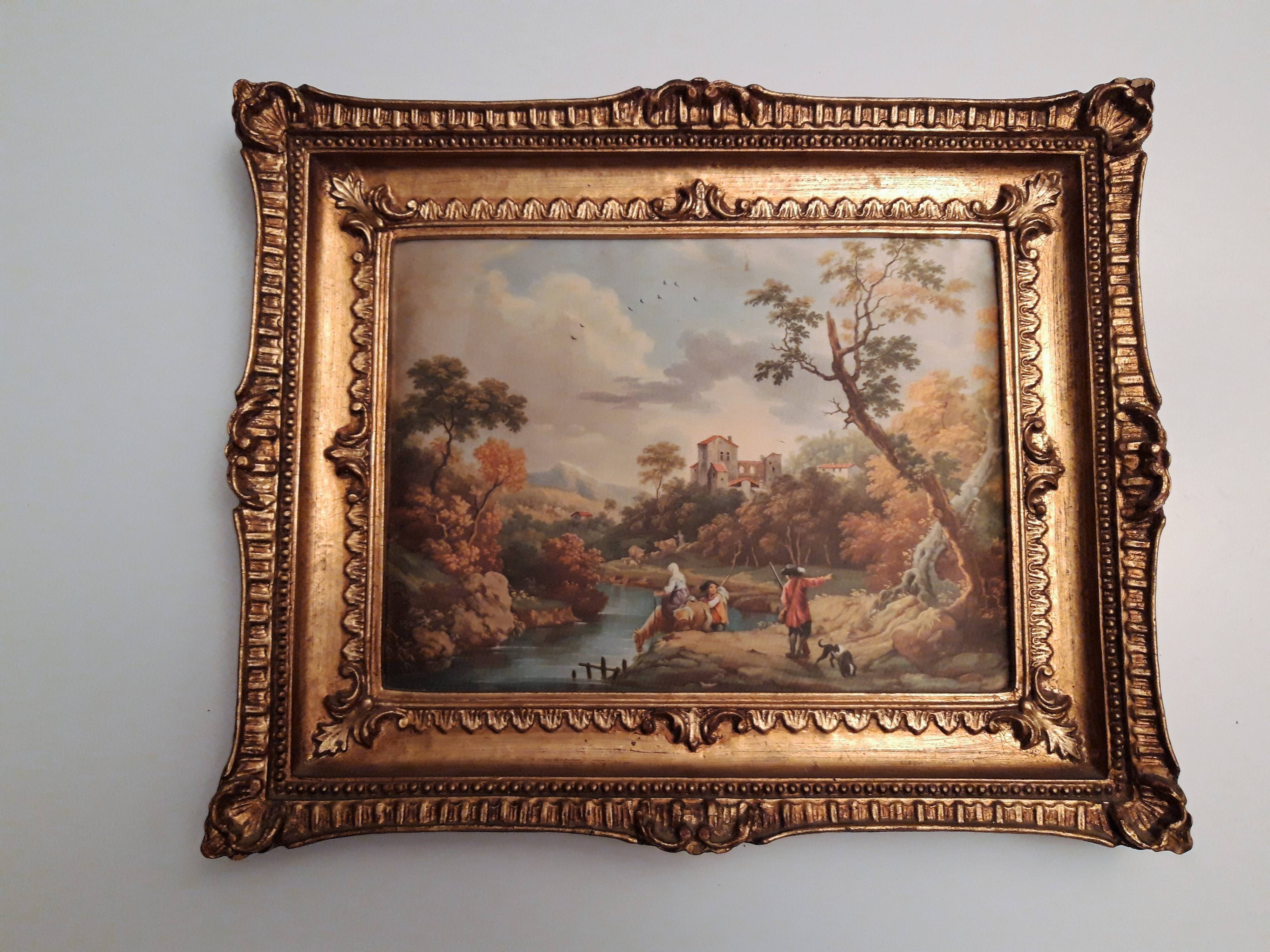 bucolic scene inspired by the 18th century