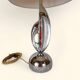 Pair of "Space Age" Table Lamps in Copper and Chrome, 1970s.