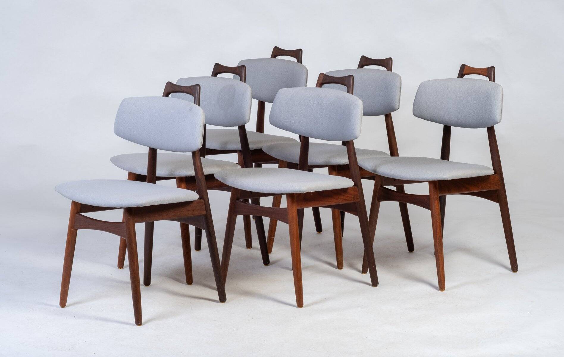 Teak Dining Chairs by Ib Kofoed Larsen, Denmark, 1960s, Set of 6
