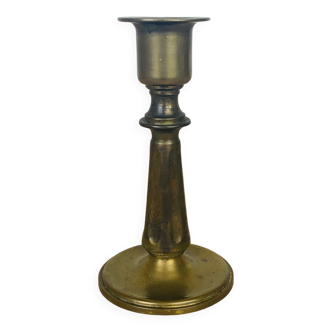 Vintage gold brass candle holder