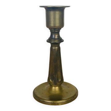 Vintage gold brass candle holder