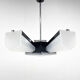 Mid-Century Plastic and Metal Chandelier by Lidokov, Czechoslovakia