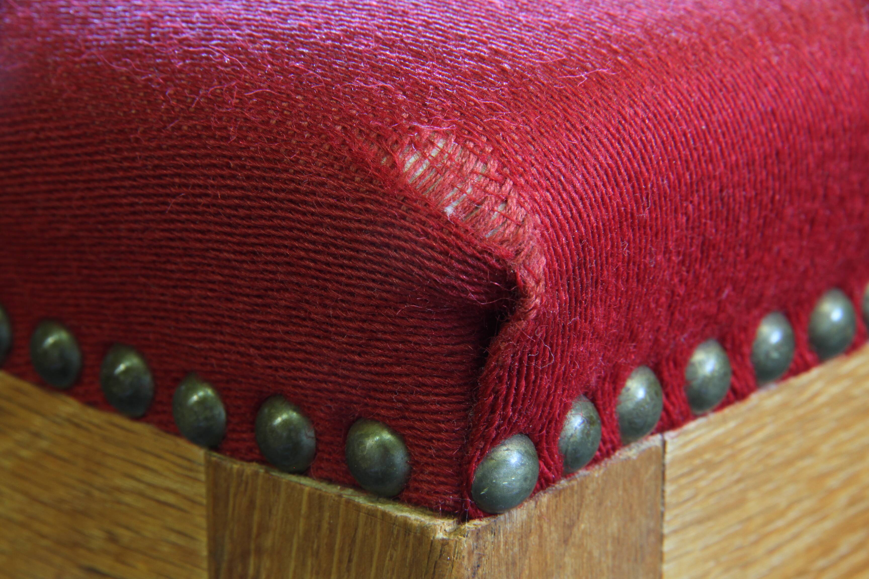 Vintage 1940s/50s Solid Oak Danish Farmhouse Chairs, Baroque style set of 4